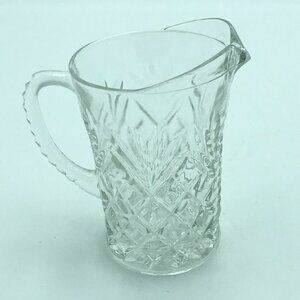🌷Small Cut Glass Pitcher